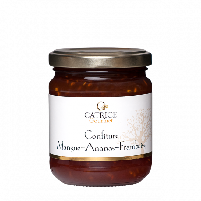 Confiture Mangue Ananas Framboise 250g - Catrice Gourmet