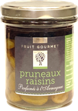Pruneaux Raisins parfumés à l'Armagnac 200ml - Fruit Gourmet