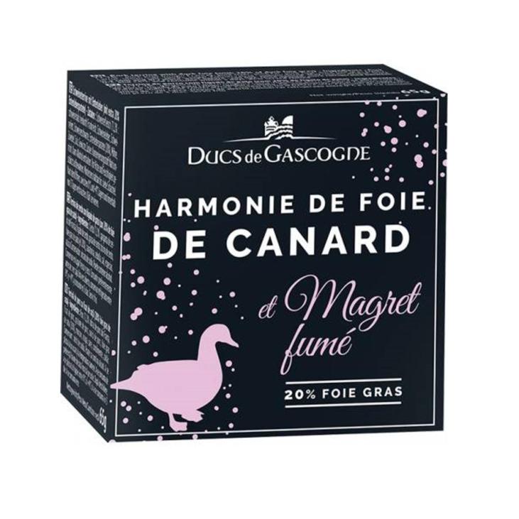 Harmonie de foie de canard au magret fumé (20% foie gras) 65g - Ducs de Gascogne