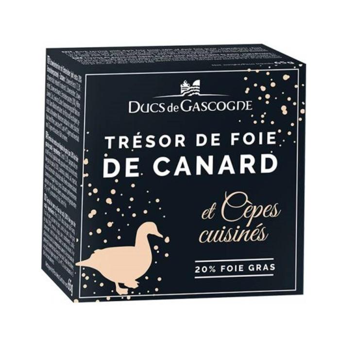 Trésor de foie de canard aux cèpes cuisinés (20% foie gras) 65g - Ducs de Gascogne