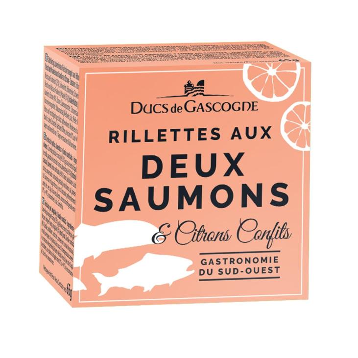 Rillettes aux deux saumons et citrons confits 65g - Ducs de Gascogne