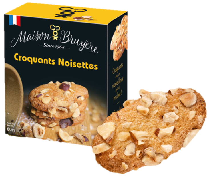 Croquants Noisettes 60g - Maison Bruyère