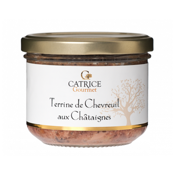 Terrine de chevreuil aux châtaignes 200g - Catrice Gourmet